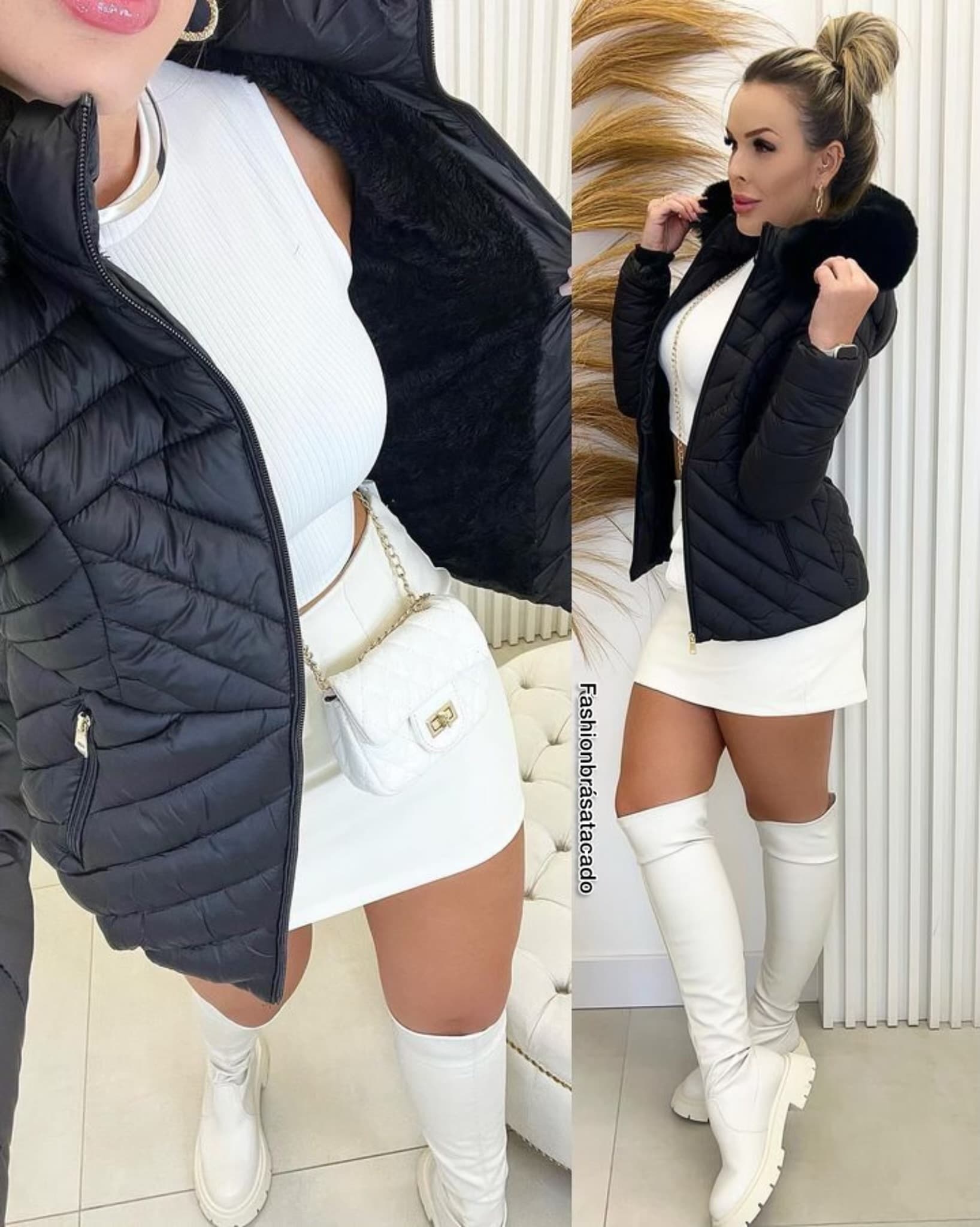 JAQUETA PELUCIADA FASHION 
